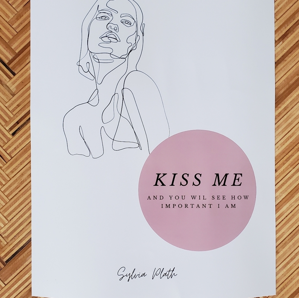 Sylvia Plath quote aesthetic art print